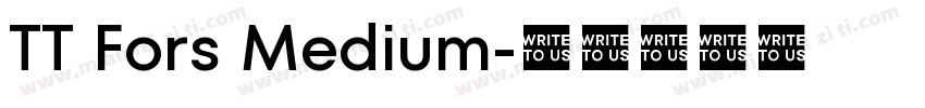 TT Fors Medium字体转换